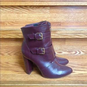 Maroon Booties